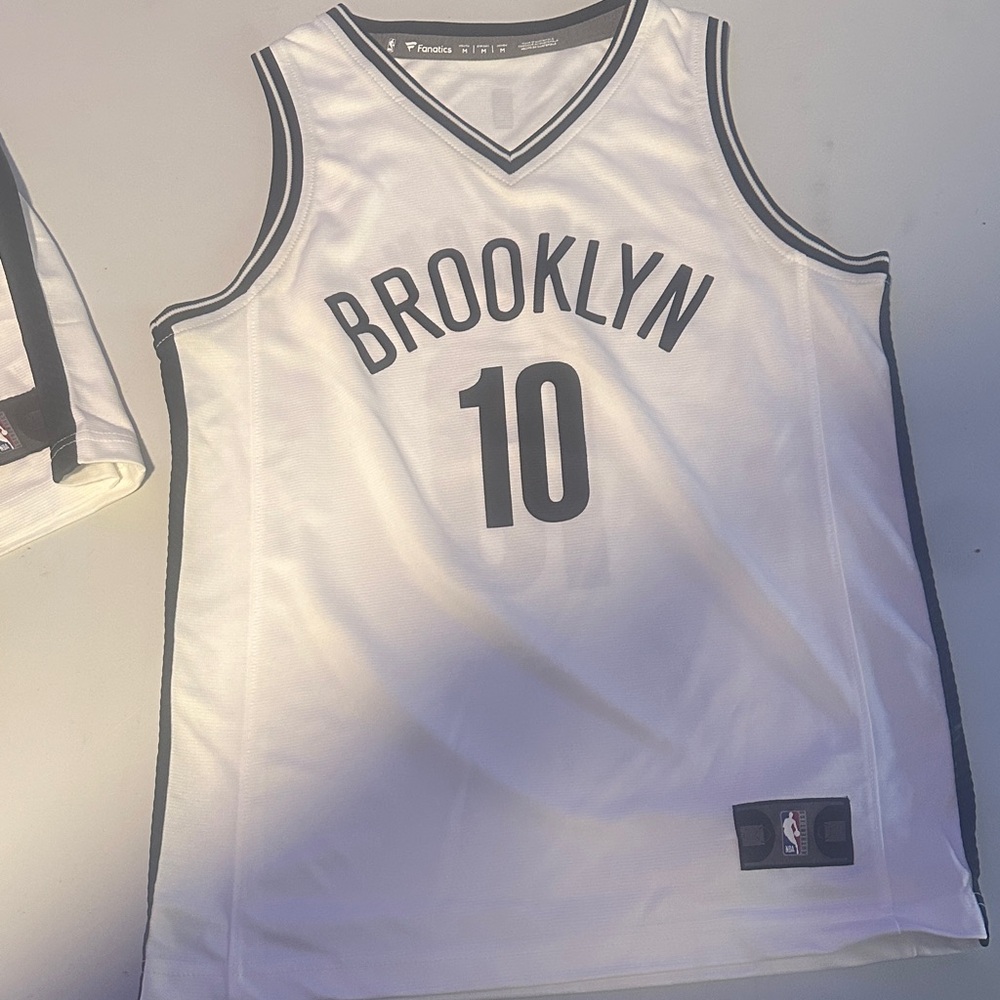 Fanatics White and Black Brooklyn #10 Basketball Jersey- BEN SIMMONS NWOT